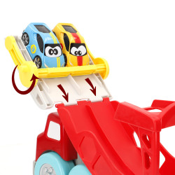 BB Junior - Camion Portacoches 30 cm c/2 Coches y Accesorios