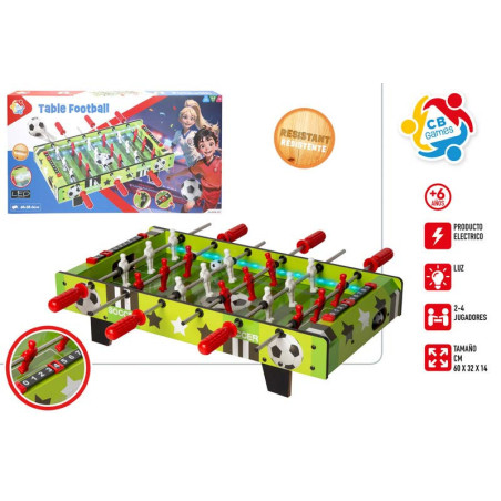 CB Games - Futbolin Madera c/Luces LED