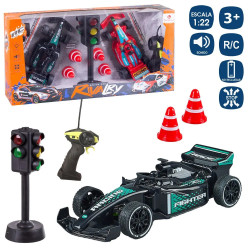Pack 2 Coches RC C/ Semáforo + Mando