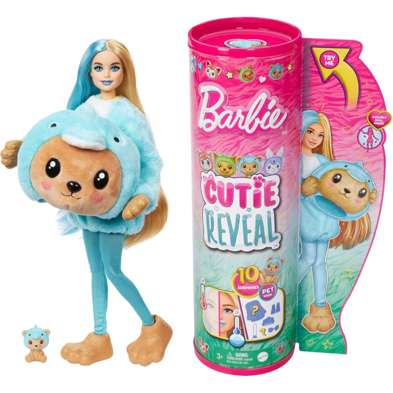 Barbie Cutie Reveal - Disfraz Osito Delfin