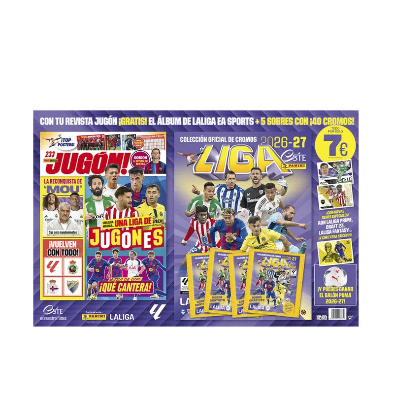 Cartón (Álbum + Revista Jugón n 233) La Liga Este 2026/27 - Panini Cromos
