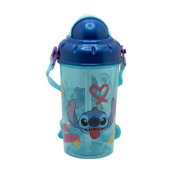 Botella 465ml C/Pajita+Correa Stitch