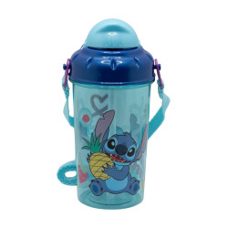 Botella 465ml C/Pajita+Correa Stitch