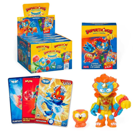 SuperThings Power SuperKid & Card Pack con 2 Figuras y 3 Cartas