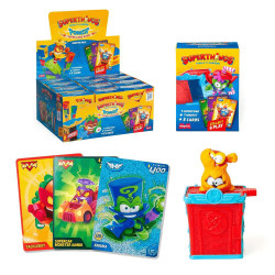 SuperThings Power Hideout & Card Pack con Figura y 3 Cartas Sorpresa