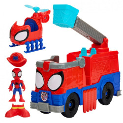 Spidey and his Amazing Friends Rescue-Webs Camión de Bomberos y Figura de Spidey