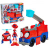 Spidey and his Amazing Friends Rescue-Webs Camión de Bomberos y Figura de Spidey