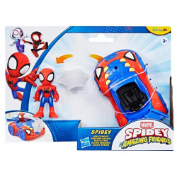 Spidey and His Amazing Friends Figura Spidey con Bólido Arácnido