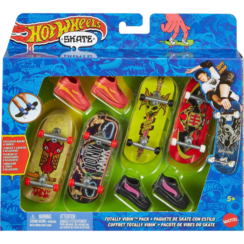 Hot Wheels Pack 4 Skate Tony Hawk