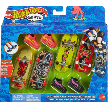 Hot Wheels Pack 4 Skate Tony Hawk