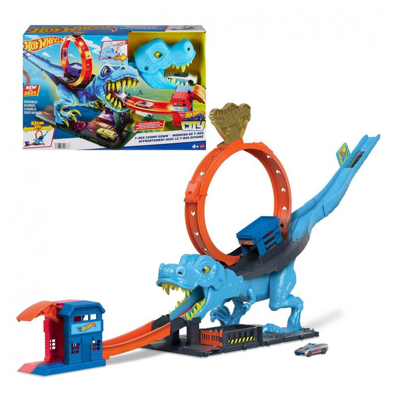 Hot Wheels City Pista Desafío del T-Rex