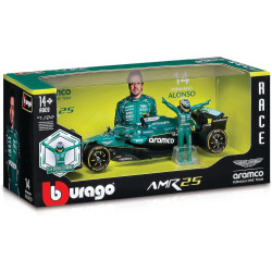 Burago - Coche F1 Aston Martin AMR 25 c/Piloto