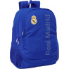 Real Madrid Mochila Adaptable A Carro Escolar Azul 32x16x44cm