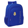 Real Madrid Mochila Junior Adaptable A Carro Escolar Azul