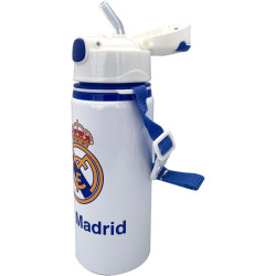 Botella Cantimplora Con Correa Aluminio Real Madrid