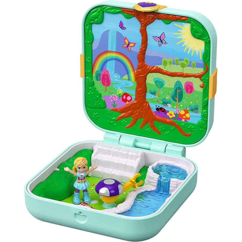 Polly Pocket Cofre Mundo Sorpresa Muñeca c/Accesorios