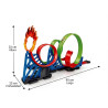 Racing Track - Pista Looping c/4 Giros + 1 Coche Retrofricción