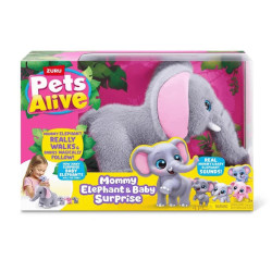 Pets Alive Mommy Elephant con Bebés Elefante Sorpresa