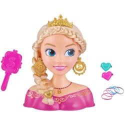 Busto de Peinado Sparkle Girlz Princesa – 14 accesorios