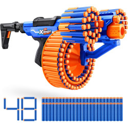 Rifle Blitz Hammer X-Shot C/tambor Giratorio - 48 Dardos