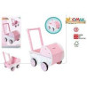 Woomax- Carrito de Madera Muñecas