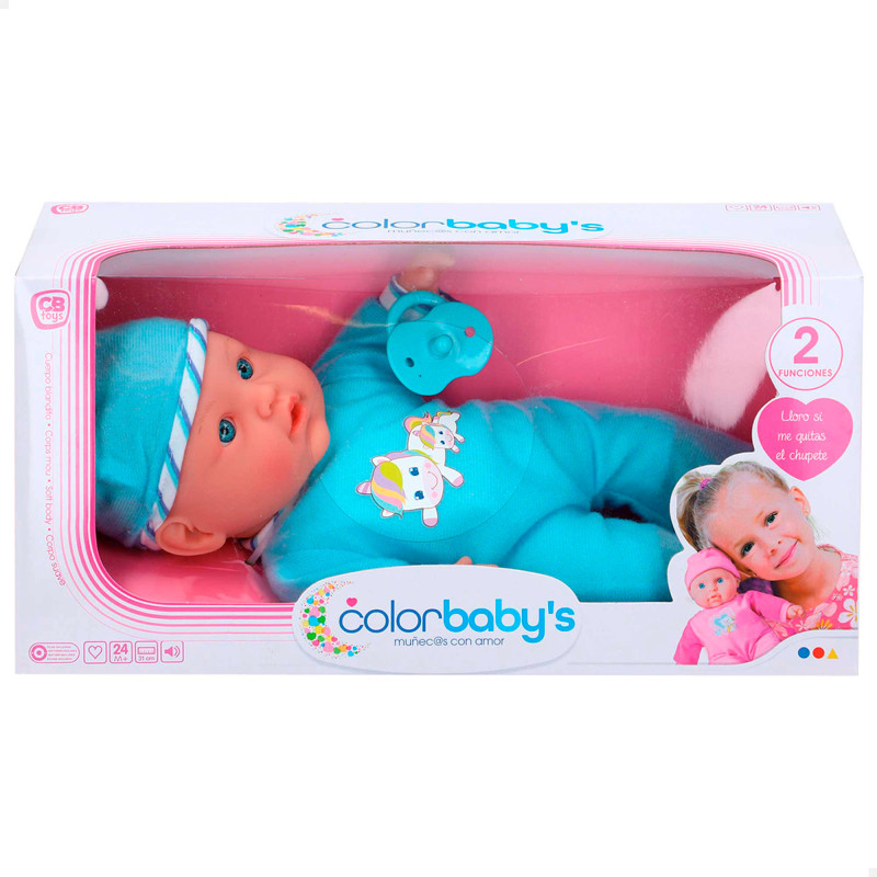 Colorbaby's - Muñeca Bebe Blandito 32 cm