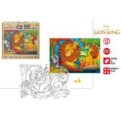 Puzzle Rey León Doble Cara