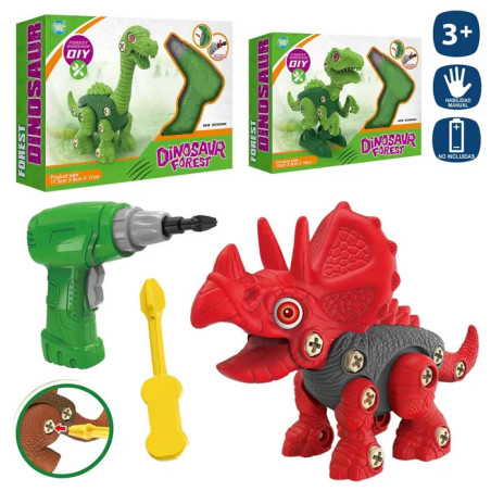 Dinosaurio desmontable con taladro