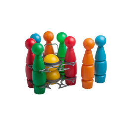 Bolos de plástico 8 unidades 30 cm