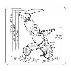 Triciclo Baby Plus Feber Rosa